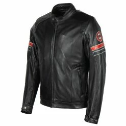 Budget ❤️ Helstons Leather Jacket Elron Rag Black ⭐