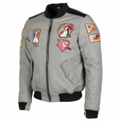 Hot Sale ๐คฉ Textile Helstons Lynx Jacket Silver ๐