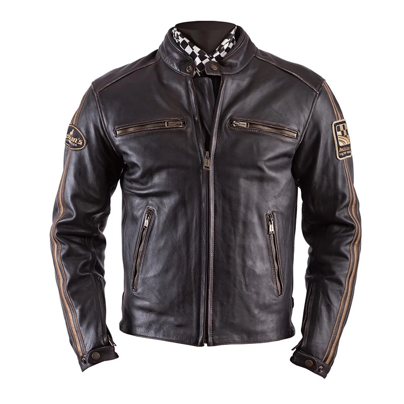 Budget โ๏ธ Helstons Ace Cuir Oldies Leather Jacket Brown ๐ 1 Budget โ๏ธ Helstons Ace Cuir Oldies Leather Jacket Brown ๐