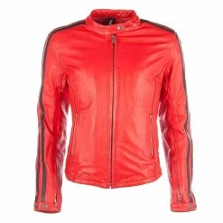 Best reviews of 😉 Leather Helstons Angel Rag Ladies Jacket Red Black 😀
