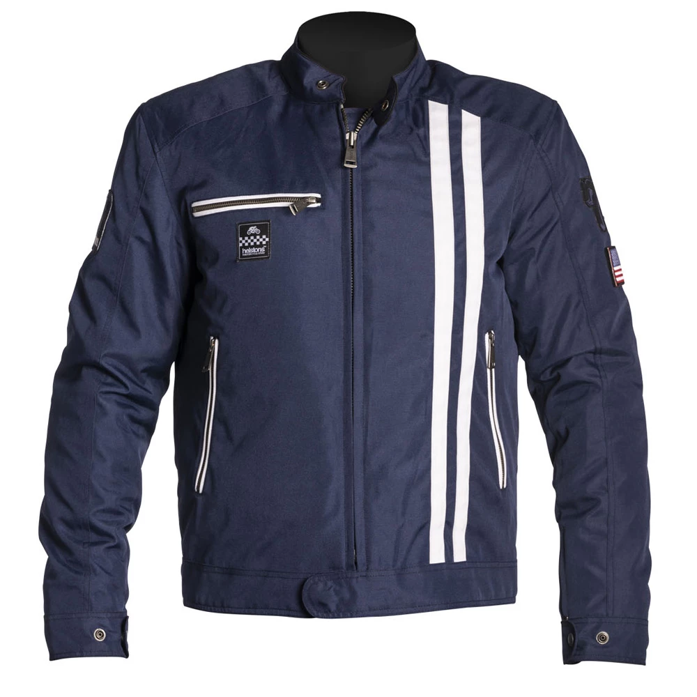 New 💯 Textile Helstons Cobra Jacket Blue White 🎁 1 New 💯 Textile Helstons Cobra Jacket Blue White 🎁