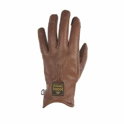 New 💯 Summer Helstons Condor Air Leather Gloves Brown ⌛