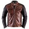 Best Sale 🧨 Helstons Cruiser Leather Jacket Camel-black ⭐