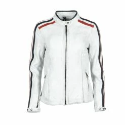 Best Pirce 😉 Helstons Jade Lady Leather Jacket White ❤️