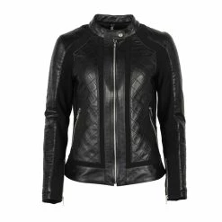 Buy 🧨 Helstons Kate Lady Leather Jacket Black ⭐