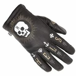 Hot Sale 🤩 Winter Helstons Kustom Skull Hiver Gloves Black 💯
