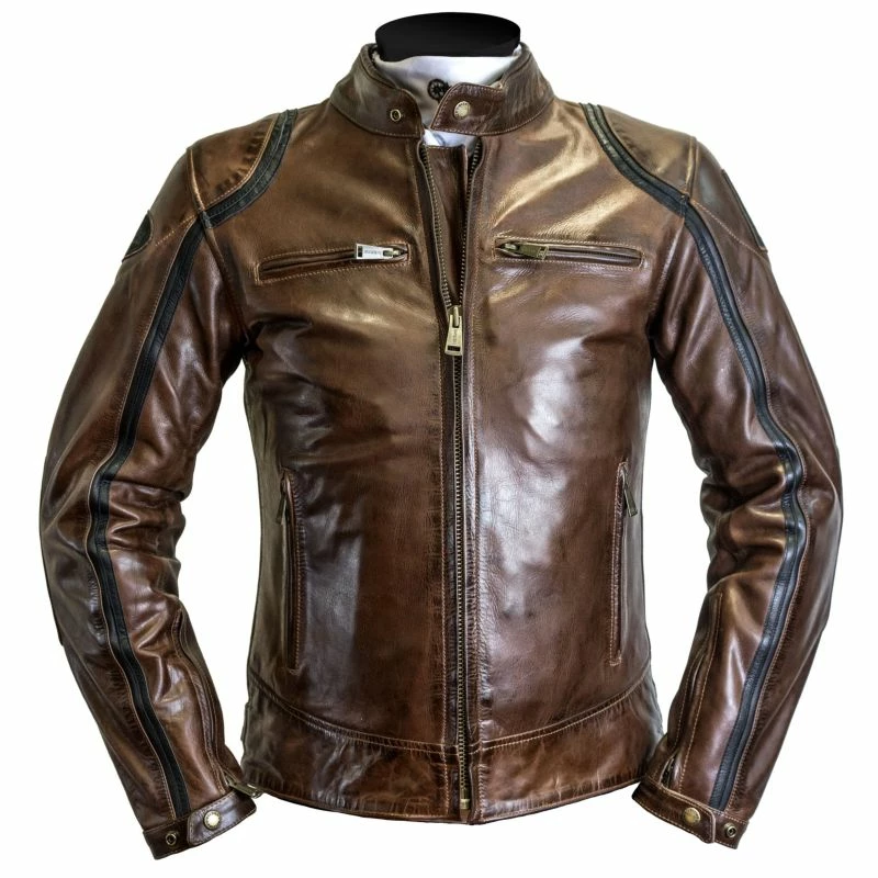 Best Sale 🛒 Helstons Modelo Leather Jacket Camel-black 🤩 1 Best Sale 🛒 Helstons Modelo Leather Jacket Camel-black 🤩