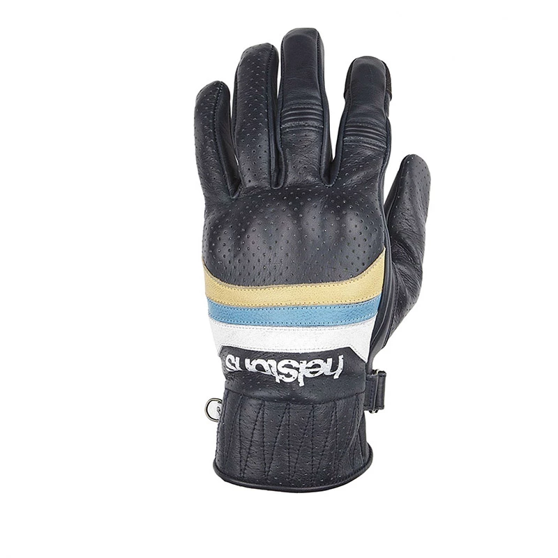 Coupon 🎁 Summer Helstons Mora Air Leather Gloves Blue 👍 1 Coupon 🎁 Summer Helstons Mora Air Leather Gloves Blue 👍