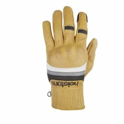 Promo 😍 Summer Helstons Mora Air Leather Gloves Gold 🧨
