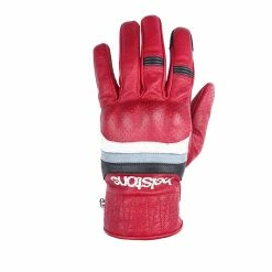 Best deal ✨ Summer Helstons Mora Air Leather Gloves Bordeaux 👏