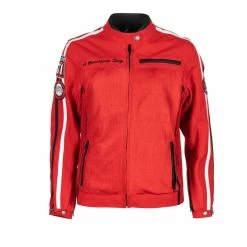 Wholesale ✨ Ventilated Helstons Queen Mesh Lady Jacket Red 🔔