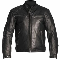 Best Pirce 🔥 Helstons Rocket Leather Jacket Black ⭐