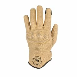 Flash Sale 🌟 Summer Helstons Sun Air Leather Gloves Beige Black 🎉