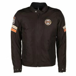 Best deal 🥰 Textile Helstons Elron Jacket Black Orange Beige 😍
