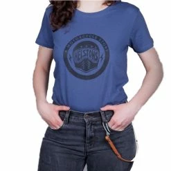 Flash Sale ⭐ T 👚 Shirts Helstons Ts Storm Lady T 👚 Shirt Blue 🔥