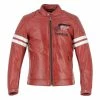Coupon 💯 Helstons Jake Speed Leather Jacket Red 😍