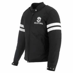 Cheapest 🛒 Textile Helstons Targa Lady Jacket Black White 🌟