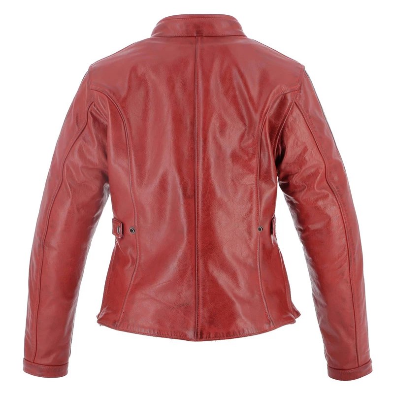 Wholesale 🥰 Helstons Victoria Lady Leather Jacket Red 🌟 2 Wholesale 🥰 Helstons Victoria Lady Leather Jacket Red 🌟 - Image 2